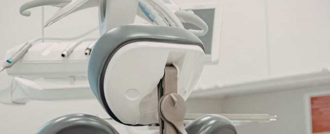 Dentist in High River AB performing comprehensive dental exam at Blossom Dental Centre